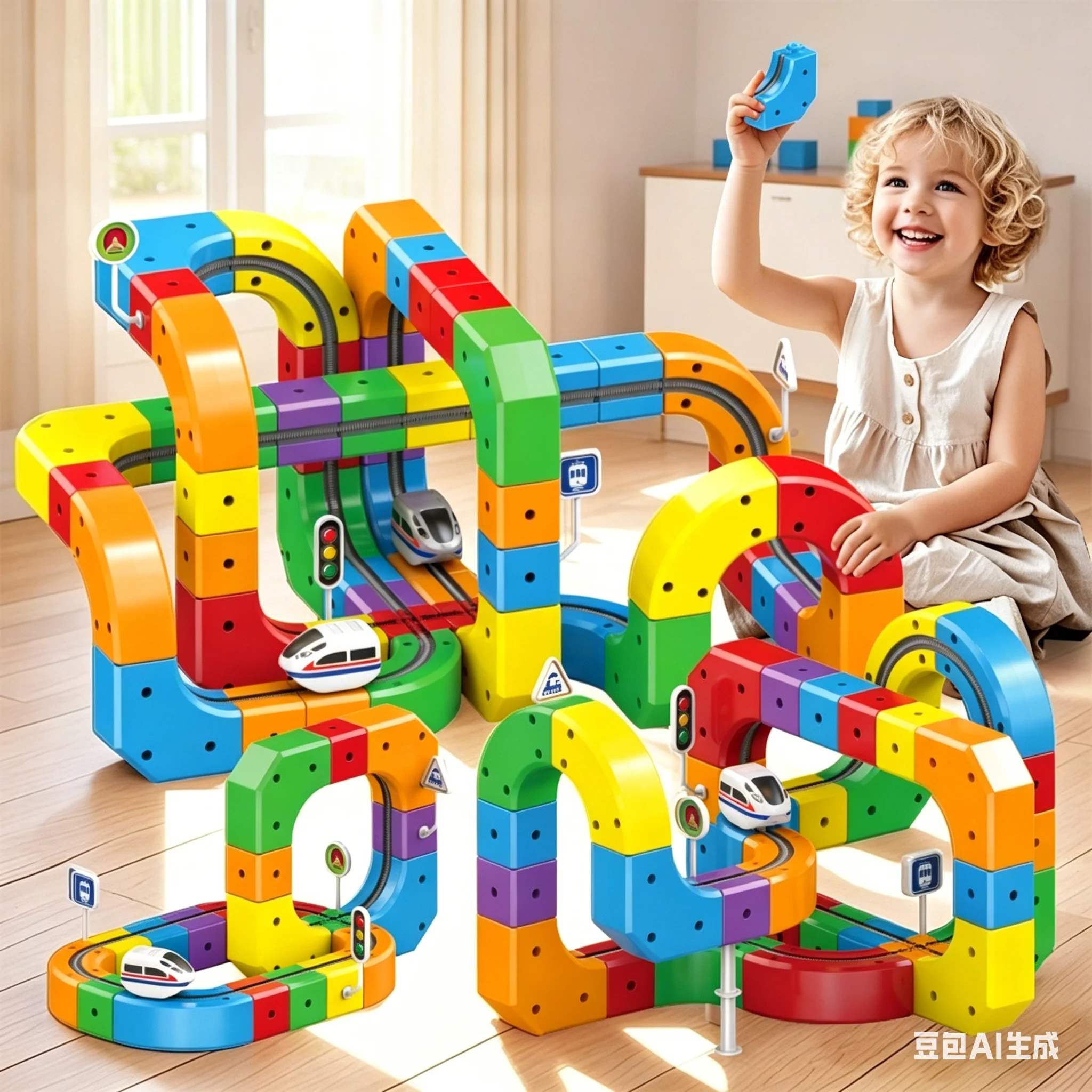 

Montessori Educational Toy 2026 Magic Track Train Set Children's Assembly Non-Remote Control Rail Car Gift Box