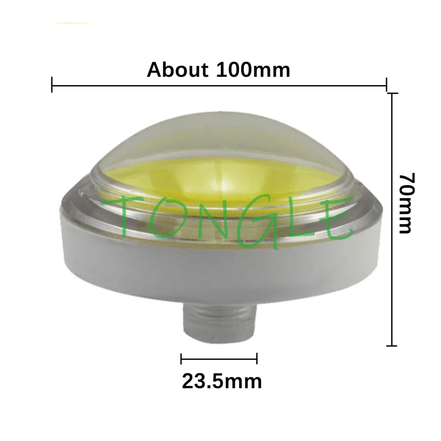 Push Button with LED Illuminated Round Push Buttons, Microswitch for Pat, Music Arcade Machine, Pinball, 100mm