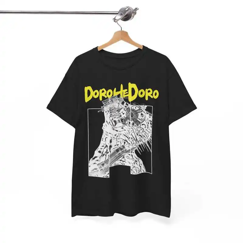 Dorohedoro Dark Anime T-Shirt Nikaido Kaiman Metal Manga Unisex Graphic Tee Caiman Horror Halloween Gift Goth Streetwear