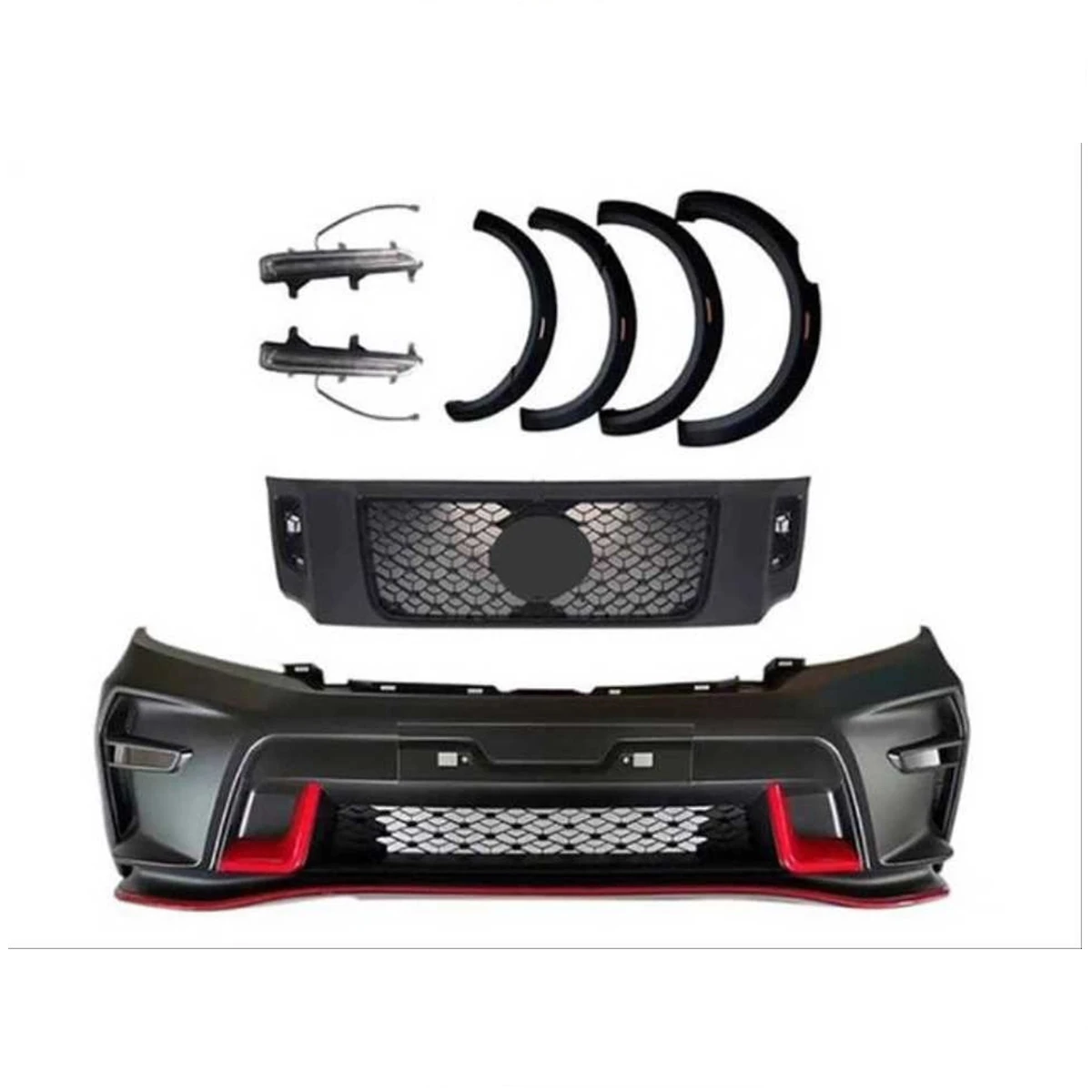 

Body Kit Rear Front Bumper Grill Flares Car Accessories Facelift Body Kit For Nissan Navara NP300 Nismo Body Kit 2015 - 2020