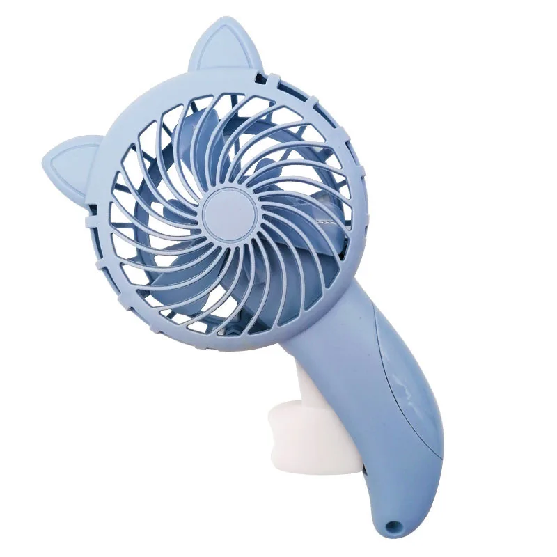 3 Colors Portable Handheld Fan Hand Pressure Fan Mini Portable Fan Without Battery Household Cute Fan Cooling Cartoon Held Fan