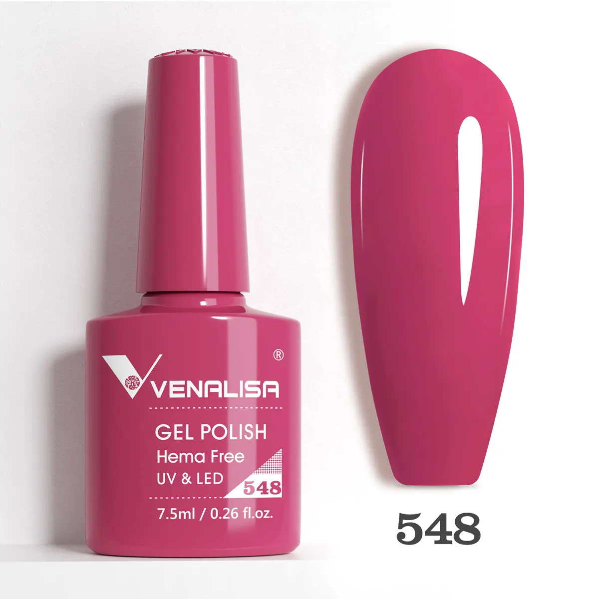 Venalisa HEMA TPO FREE Nagel-Gel-Nagellack, glitzernd, wunderschön, vollständige Abdeckung, Soak Off UV-LED, French Nail Jelly Pink Nude Collection