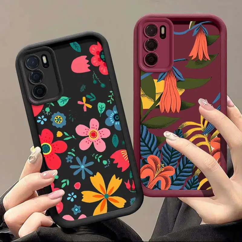 A54S Colorful Rainforest Sky Eye Ladder Phone Case For OPPO A54 A52 A38 A36 A35 A33 A32 A31 A18 A17 A16 A15 A12 A9 A8 A5S A1