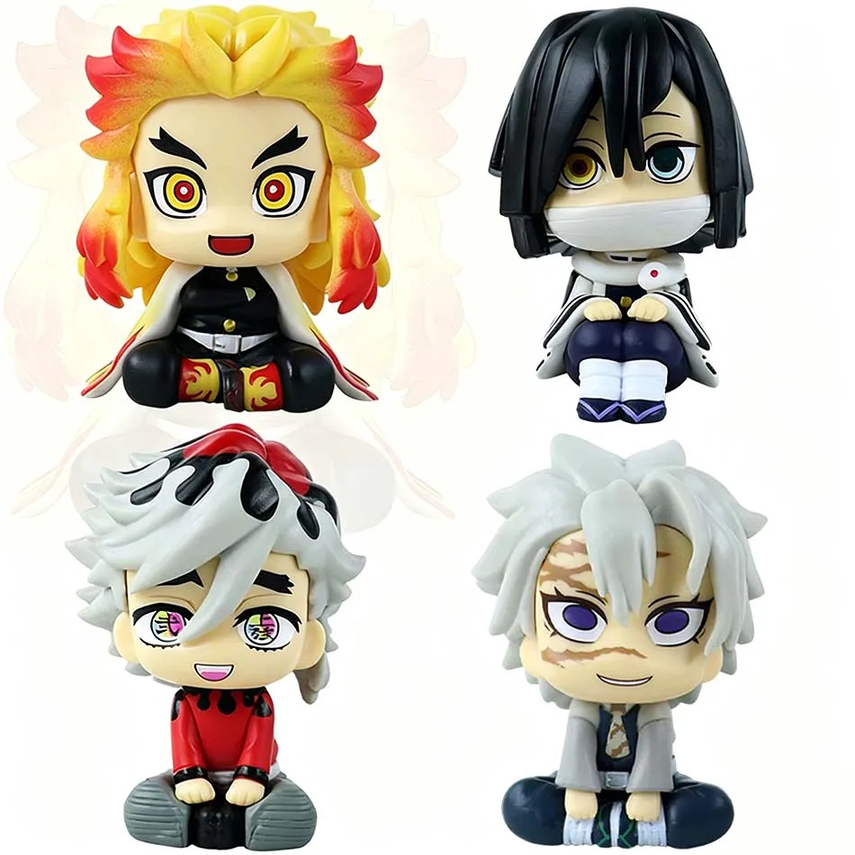 Anime-Figur Demon Slayer Nezuko Tanjirou Zenitsu Inosuke Kyoujurou Kanawo Actionfiguren Modellpuppe Spielzeug Desktop-Ornament Geschenk