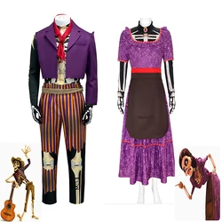 Anime Hector Rivera Cosplay Costume Great-Grandfather Outfits Man Woman Carnival Party Coco Clothing Suit