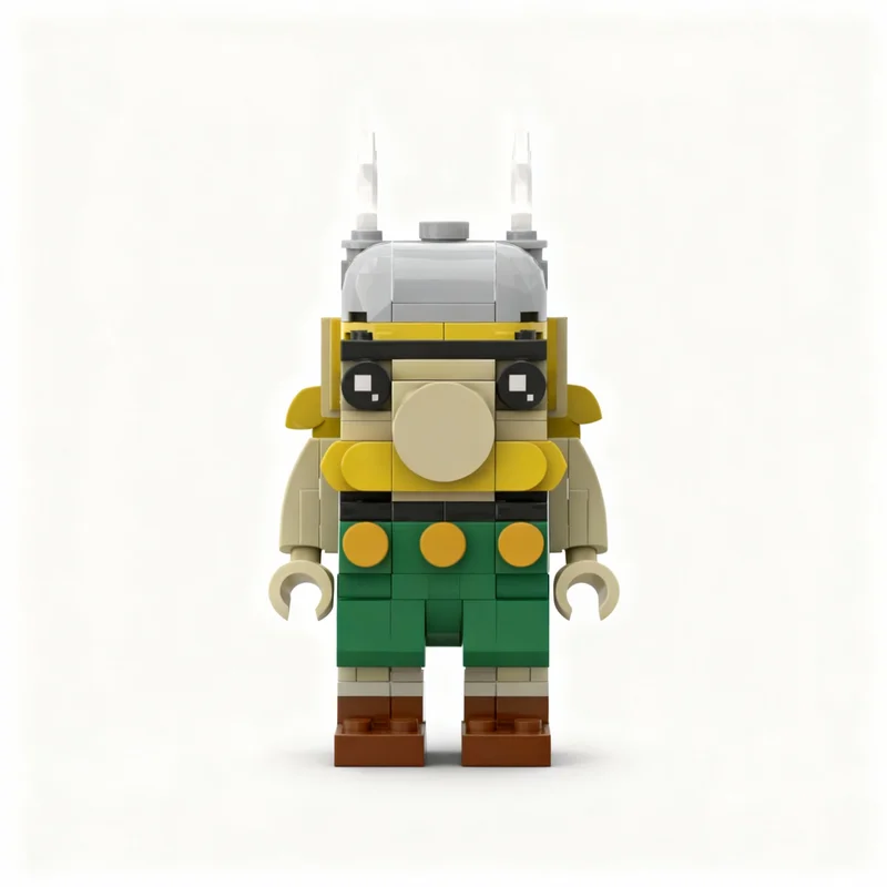 116pcs MOC Brickheadz Asterix Model Building Blocks Christmas Gift Construction Assemble Creative Toy Education Brick DIY Idea - view 3