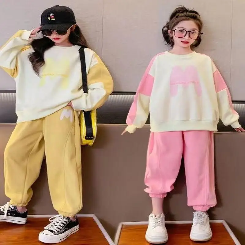 موضة 2 قطعة مجموعة ملابس الأطفال Kawaii بلايز عادية فتاة الملابس الشتوية 2025 الفتيات في سن المراهقة من 12 14 سنة الأولاد الخريف #1