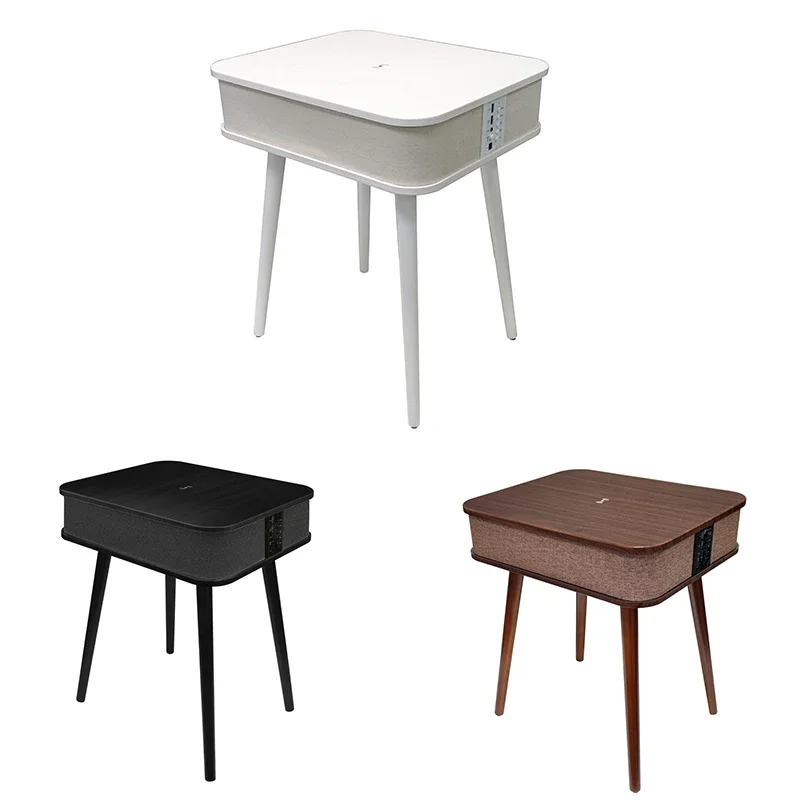 Modern Furniture Rectangle Waterproof Mdf Top Blue Tooth Speaker Table Smart Coffee Tables Side Table