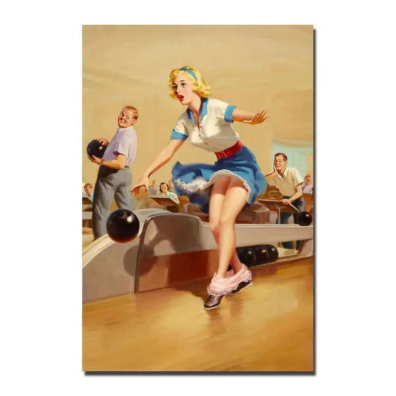J0243 Pinup Sexy Girl 10 Silk Poster Art Light Canvas Home Decoration