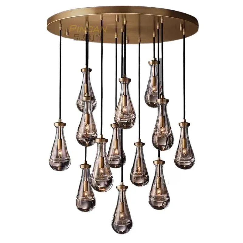

European Villa Bar Home Decoration Ceiling Lighting Creative Design Restaurant Large 24k Gold Simple Modern House Light