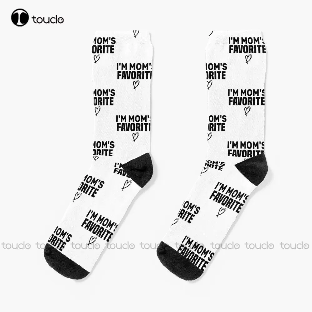 

Im Moms Favorite Funny Gift Socks Fun Socks For Men Personalized Custom Unisex Adult Teen Youth Socks Street Skateboard Socks