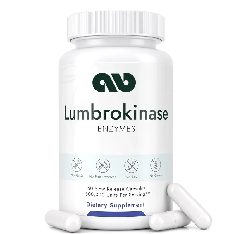 

Powerful Lumbrokinase supplement 40mg - for energy support, digestion, detoxification, cognition, and intestinal health