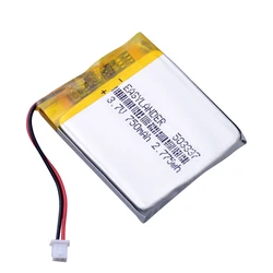 3.7V EU053337p 750mah 503337 Rechargeable Lithium Li-ion Polymer Battery for Baby Monitor DVR GPS MP3 MP4