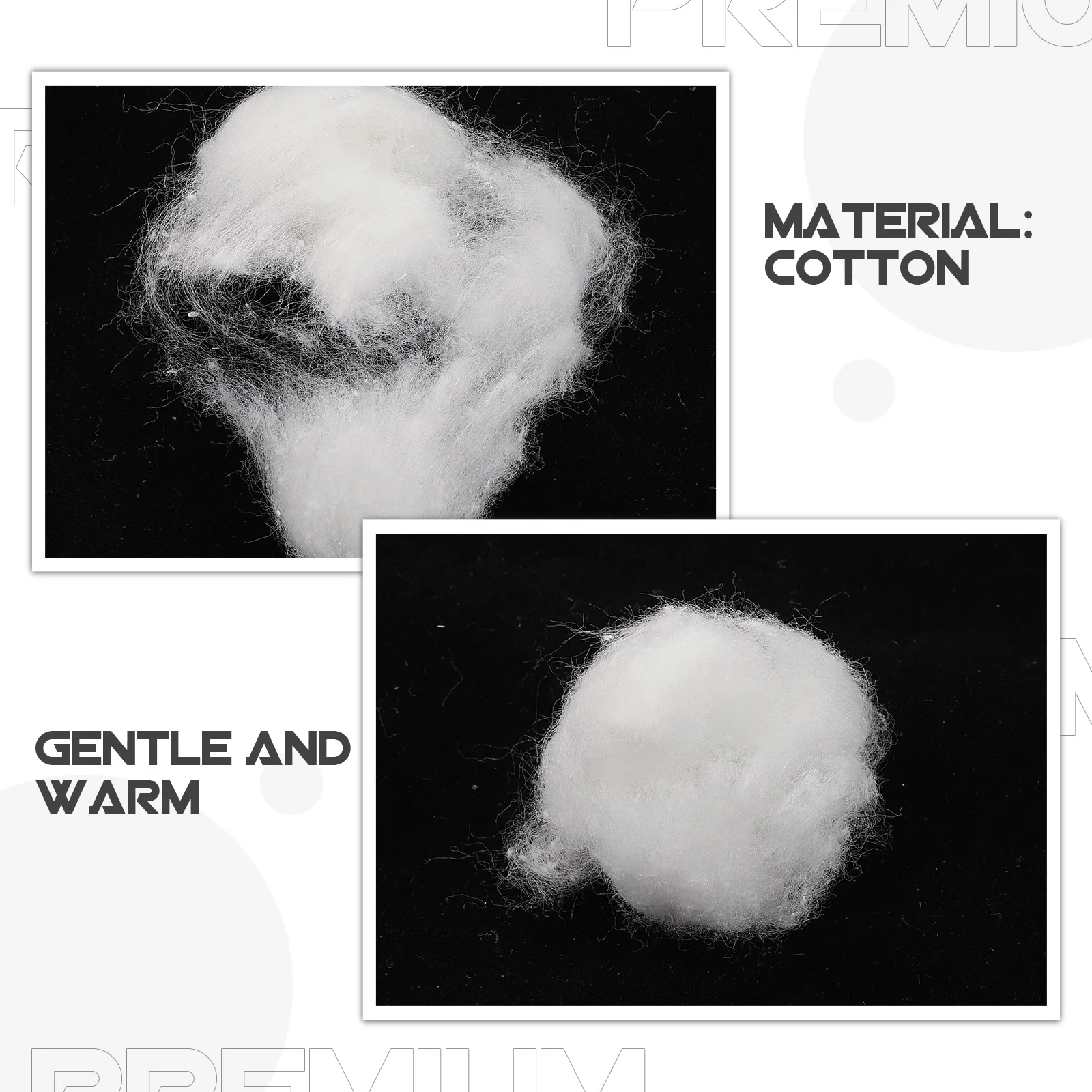 2 pacote de bolas de algodão absorvente suave para remoção de maquiagem unha polonês removedor de pó aplicador almofadas removedor aplicador