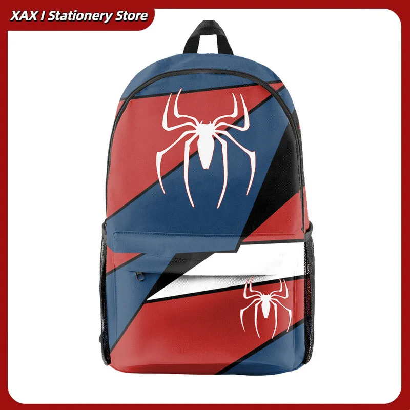

New Spider-Man Kids Backpack For Elementary School, Comic Graphic Print Breathable Mesh Bag, Lightweight Cool School Bag