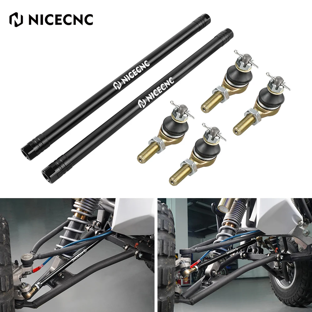 Nicecnc para yamaha yfz450r yfz 450r 2009-2022 2021 atv tie rod termina juntas de bola + barra de direção 6061-t6 liga de alumínio azul preto vermelho