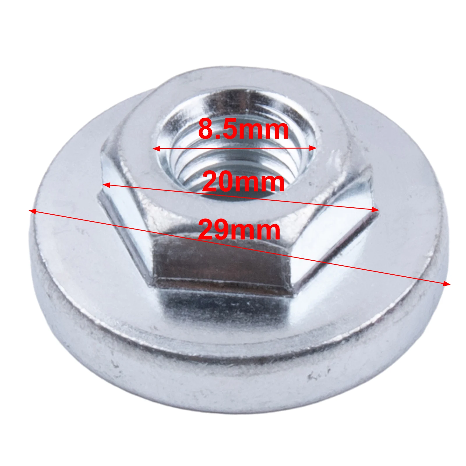 Angle Grinder Nut Silver Stainless Steel Hexagon Nut Pressure Plate and Slip for 100 Type Angle Grinder Angle Grinder