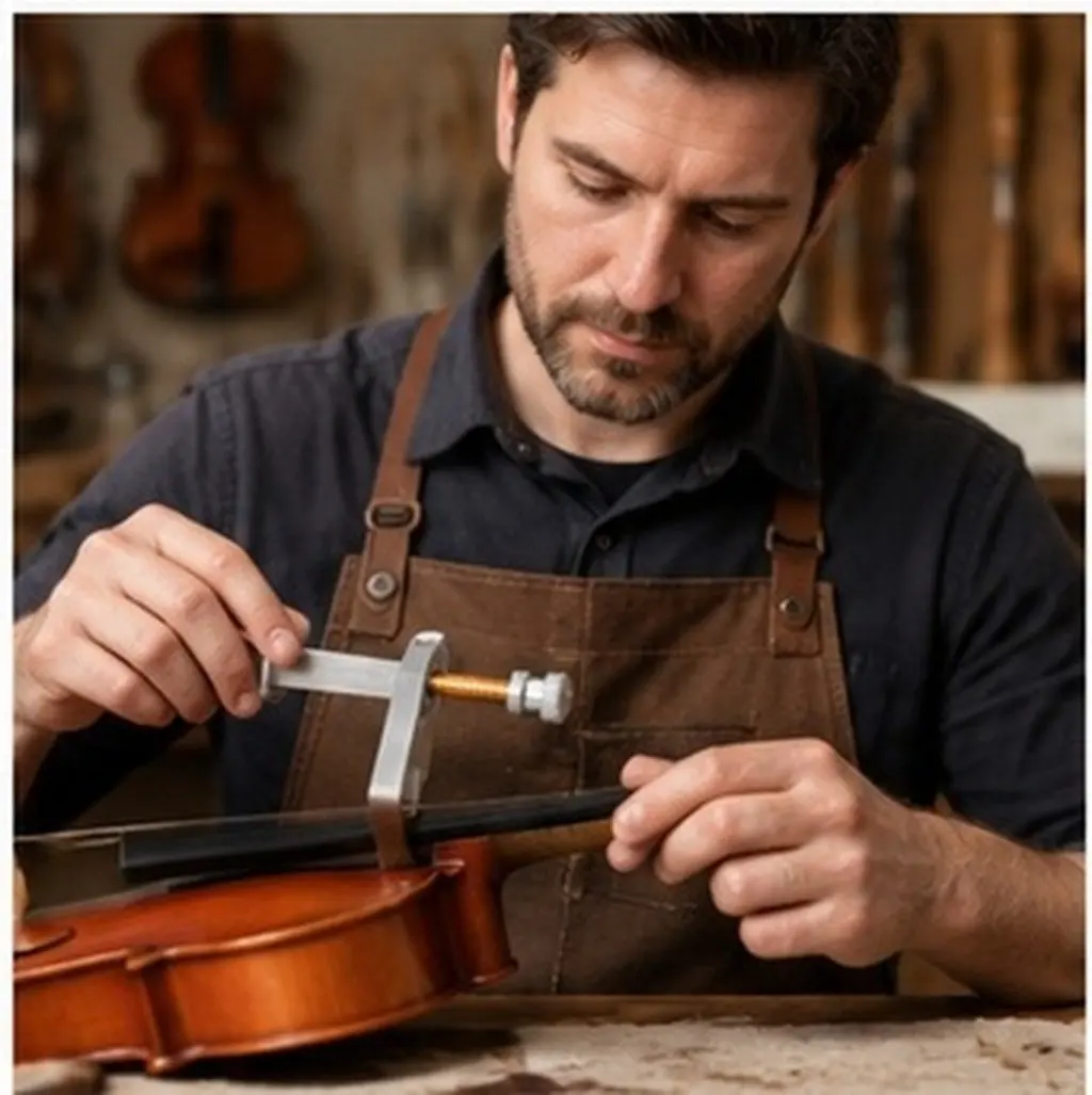 Violin Beam Clamp Metal Professional Soundpost Making Tool for Small Medium Large Violin Cello Guitar Capo Clamp Sticky Beam