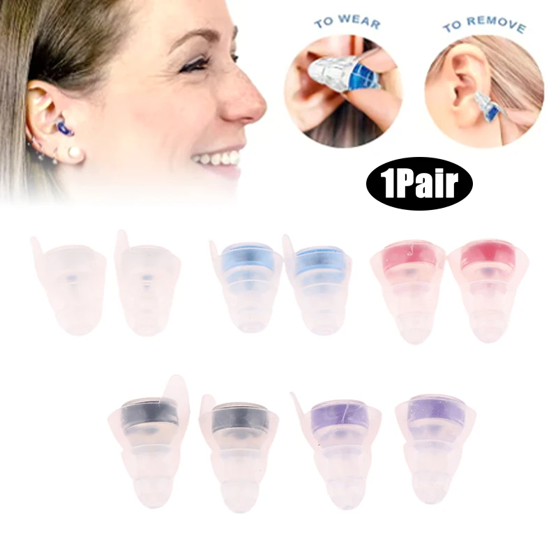 סיליקון גבוהה אטמי אוזניים קונצרט, תקעי אוזניים הגנה שמיעה הפחתת רעש מוסיקה אטמי אוזניים להפחתת רעש מוסיקה אטמי אוזניים לקונצרטים