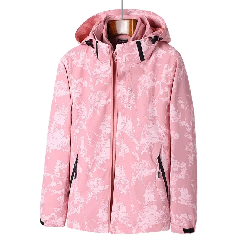 Outdoor Waterproof Suits Men's Women's Two-pieces Sets 3 in 1 Thick Warm Coats Camping Windproof Windbreaker Winter Coat Hiking