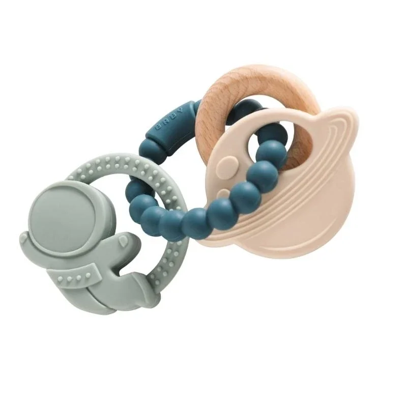 J15U Baby Teething Bracelet Safe Silicone Teether Grasp Toy for Easy Grasping view 5