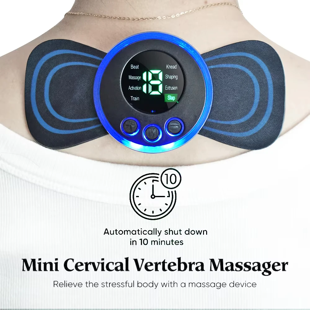 Mini Massager Rechargeable Intelligent TENS Unit Muscle Stimulatorfor Pain ReliefEligible DeepTissue MassagerManagement for Back
