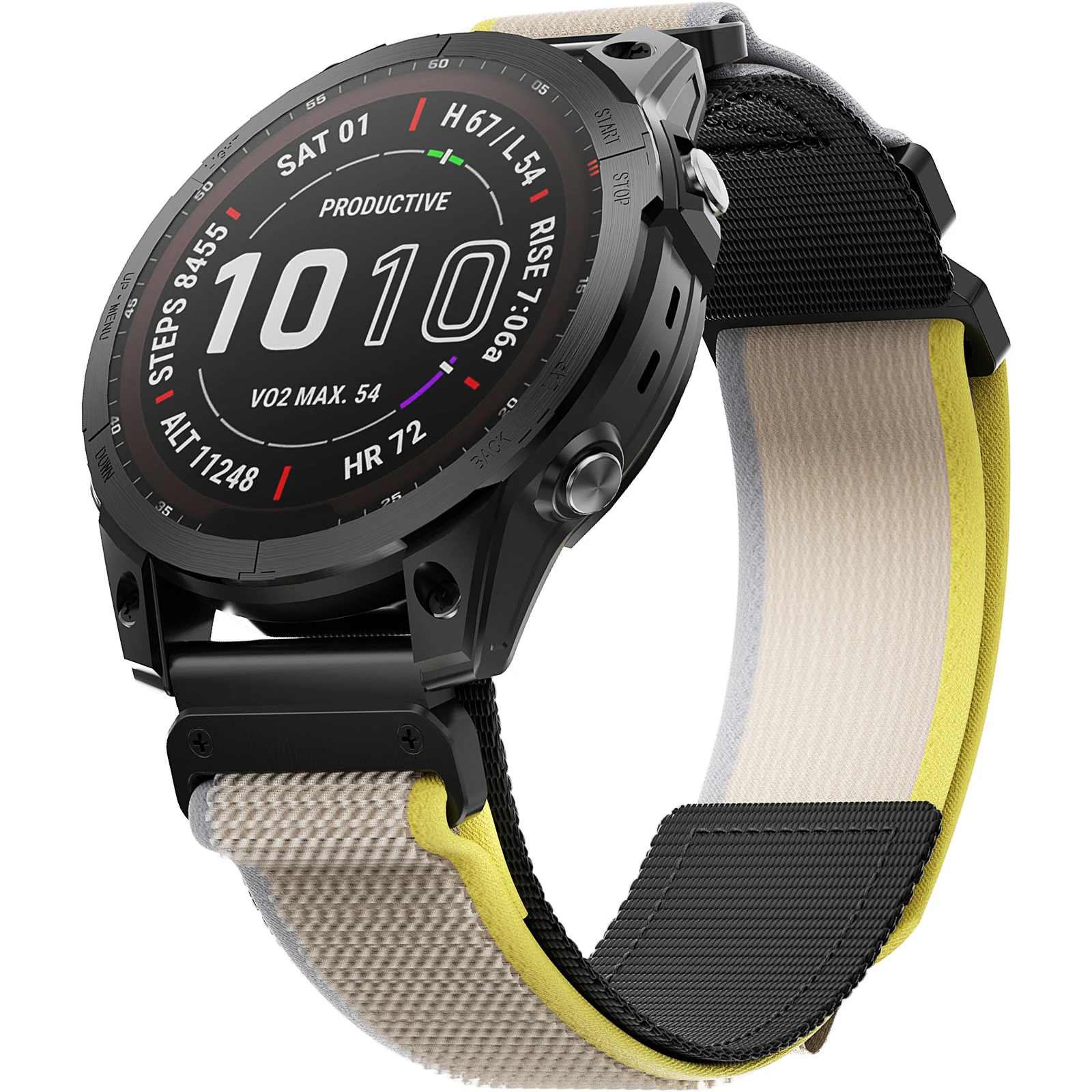 ANBEST 26mmTrail Loop Nylon Strap for Tactix 7 Pro/ Fenix 6X Pro Wristband for Fenix 6X/5X/Descent MK1 Sport Watchband