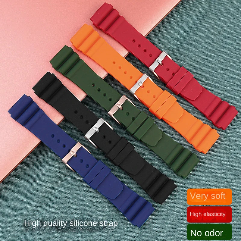 MDV106 Color Rubber Strap Bracelet 22mm For CASIO MDV-106 MTD-1079 AMW-360 MTH-3050 Soft Sports Silicone Watch Band men\'s band