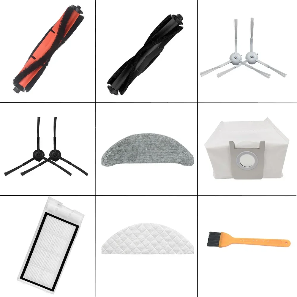 Cloth Rag Side Brush Filter for Roidmi EVE Plus Robot Vacuum Cleaner Dust Bag Repetitive Wipes Mop Accessories