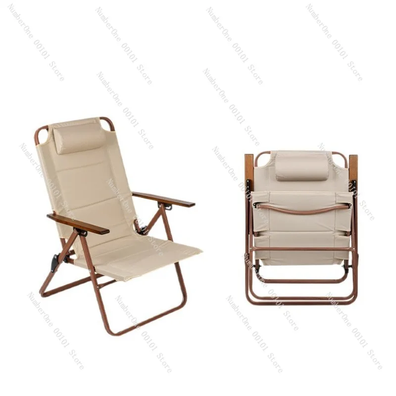 

Portable Outdoor Folding Reclining Chair 3 Position Adjustable Lounge Chair Aluminum Alloy Fishing Chair Camping Seat