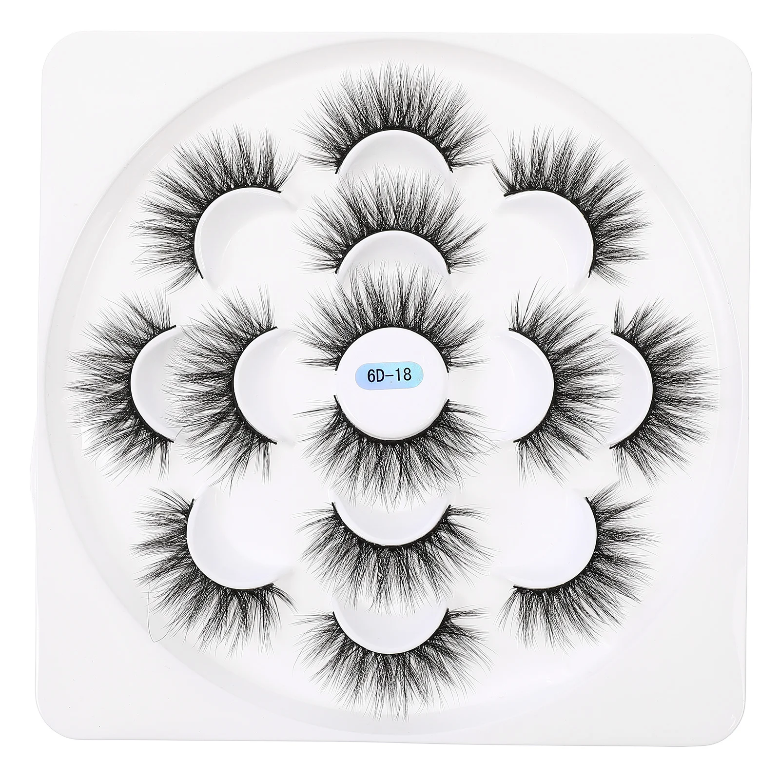 1 caixa de cílios postiços de aparência natural, acessórios de maquiagem duráveis, fácil aplicação, cosméticos, cílios postiços