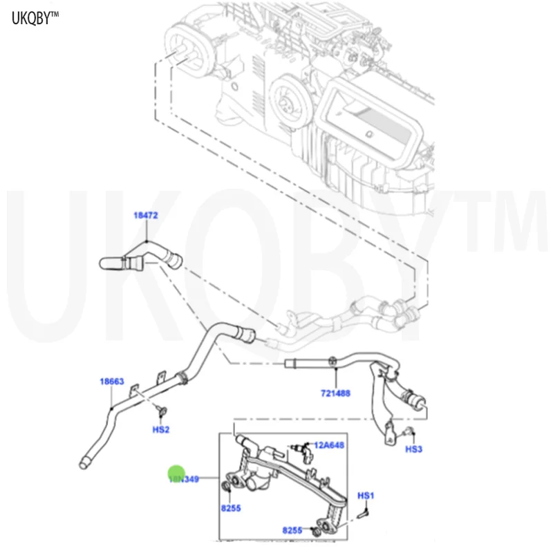 La nd Ro ve r Sp or t Ra ng e Ro ve r 2014 LR100040 manifold