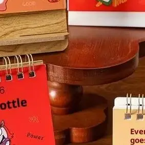 

Fun and Creative 2026 Horse-Themed Mini Calendars, Portable for Travel, Adorable Desk Ornament