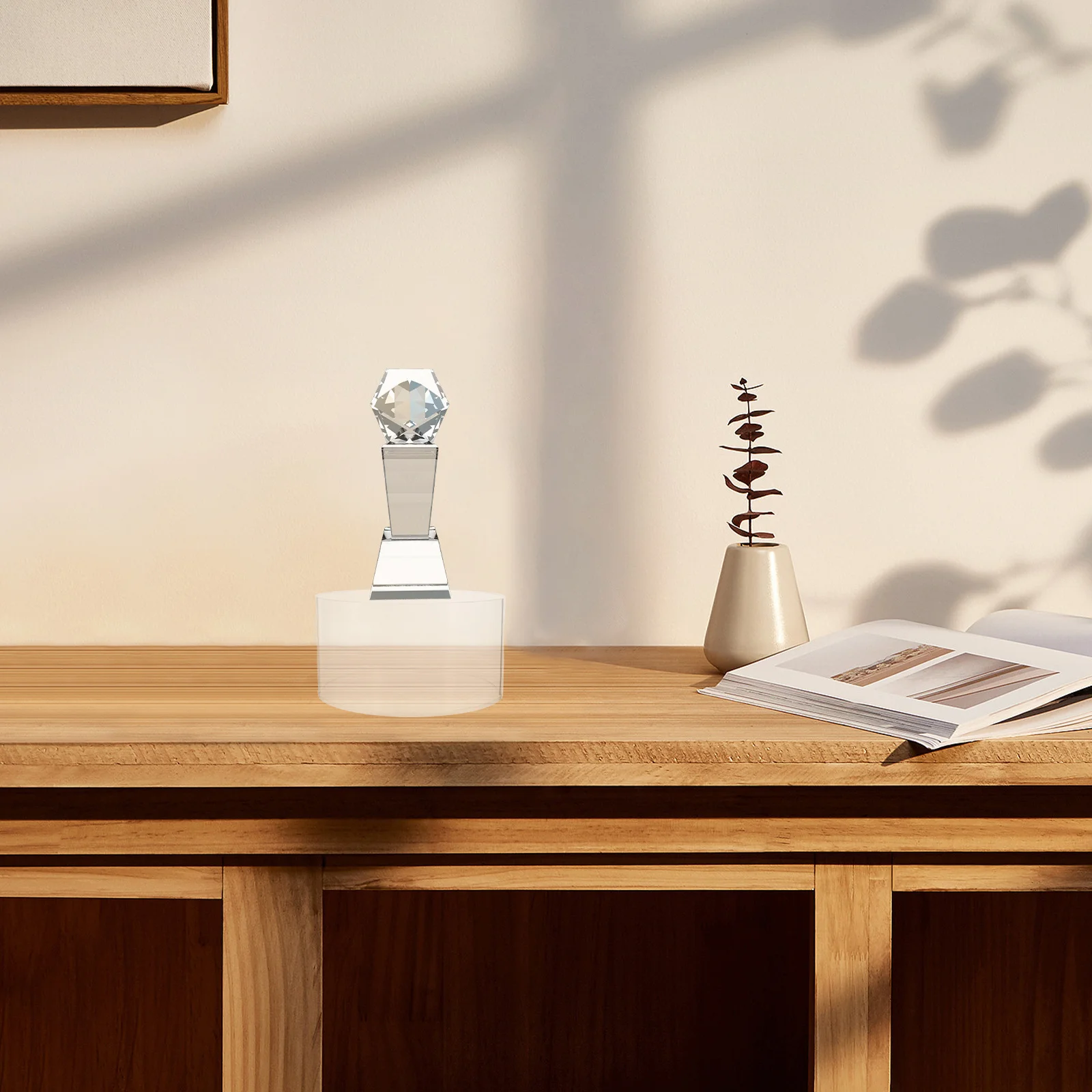 

6pcs Acrylic Display Stands Round Tall Nesting Risers 3 Sizes For Cake Cupcake Food Jewelry Showcase Tabletop Shelf Buffet Party