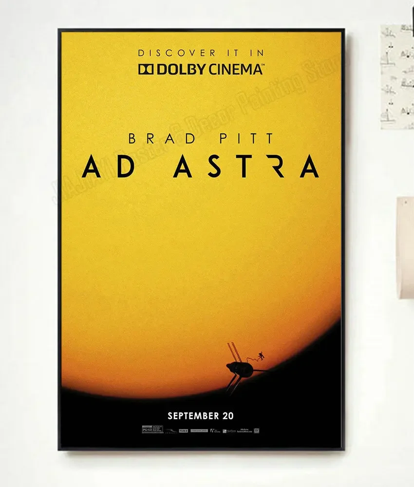 NP060 Ad Astra Movie 2 Classic Film Fashion Trend Beautiful home Art Decor Silk Poster Wall Sticker Deco Gift