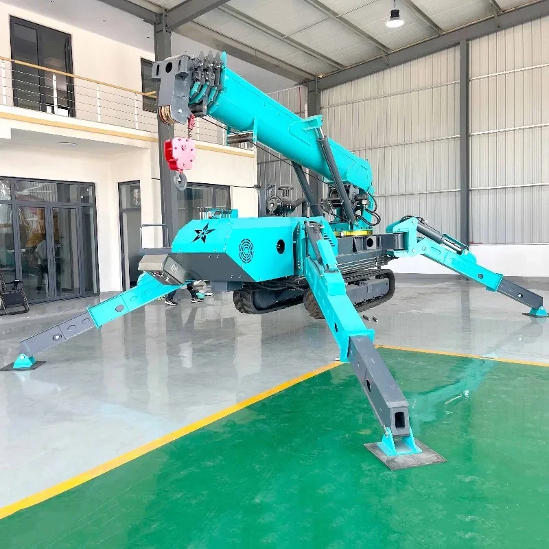 رافعة عنكبوتية كهربائية صغيرة تلسكوبية رافعة عنكبوتية صغيرة رافعة رفع زاحفة 3 طن رافعة عنكبوت