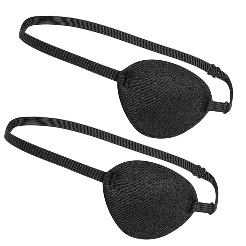 2pcs Eye for Adults Kids Amblyopia Patch Strabismus Eye Patch Halloween Eye Patch Left Right Eye Patch Elastic Eyepatch