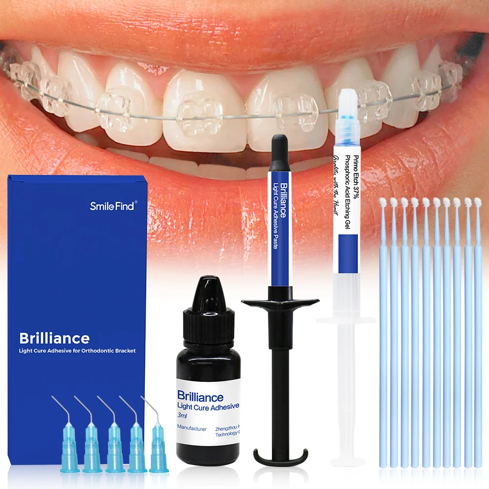 

Dental Orthodontic Adhesive Kit Light Cure Glue Direct Bonding System Dentistry Tools Dentist Material