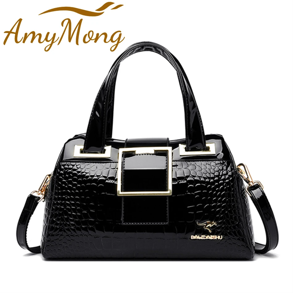 Luxury Designer Handbag Purses Brand Crossbody Bags for Women 2024 New Crocodile Pattern Leather Shoulder Bags Casual Tote Bag