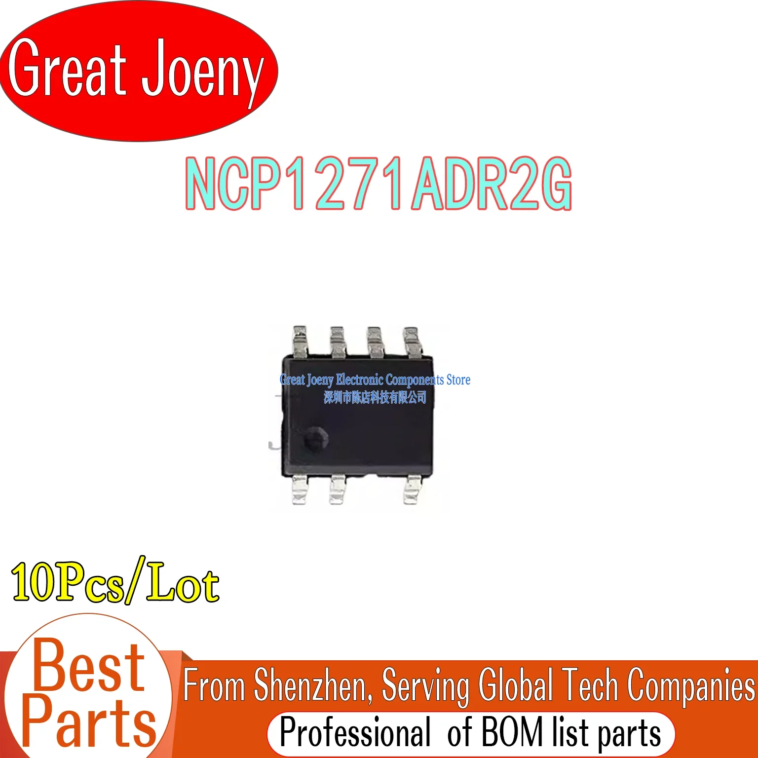 

(10piece)100% New NCP1271 NCP1271A NCP1271ADR2G 1271A SOP-7 Chipset Bulk Best Price