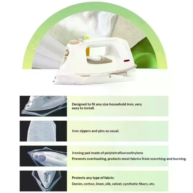 Iron Protective Cover Shield Iron Board Shoe Covers Ironing Cloth To Protect Clothes Electric Irons Protector Pads Universal