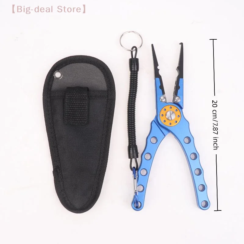 【M】Fishing Pliers Line Cutter Multifunctional Knot Aluminum Alloy Scissors Hook Remover Fishing Equipment