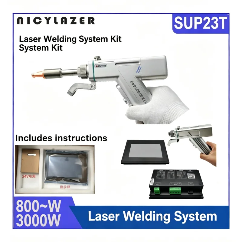 High-power handheld laser welding gun SUP23T kit, with system, 3000 W power