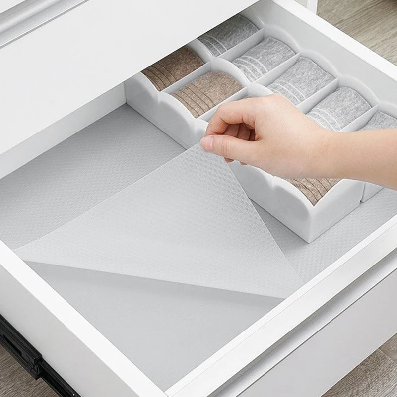 EVA Oil-proof Moisture-proof Cabinet Mat Cabinet Liner Reusable Drawer Liner Nonslip Refrigerator Mat Fridge Drawer Mat