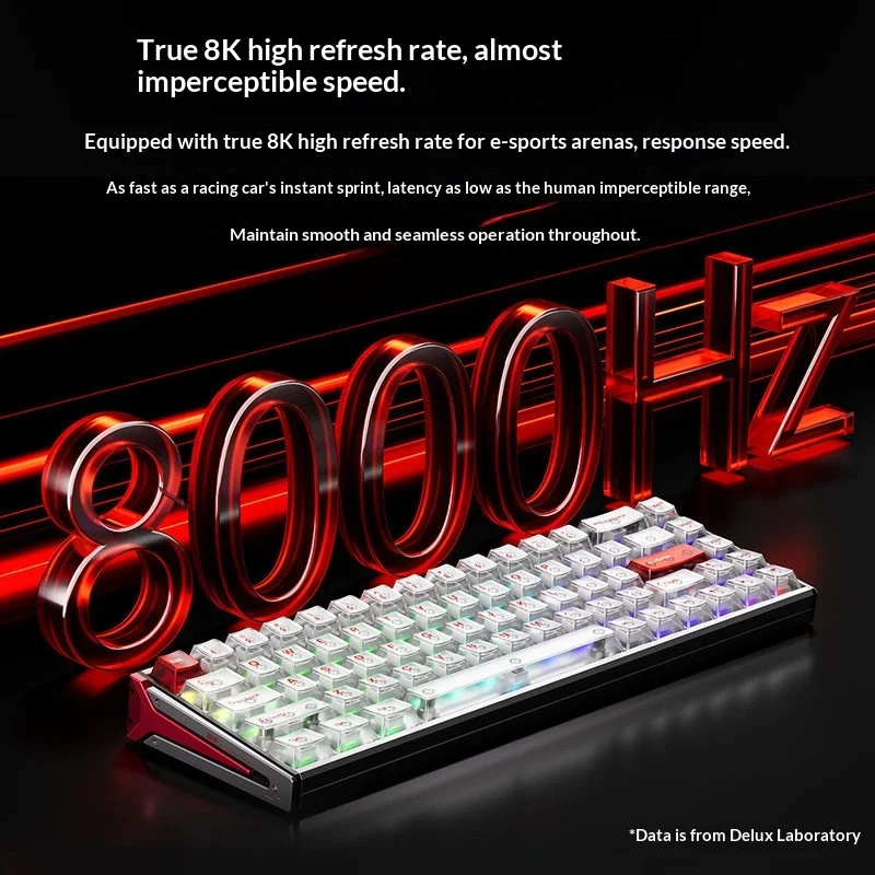 Dareu A68 Wired Magnetic Gaming Mechanical Keyboard 68% RT0.005mm 8K 0.1ms Delay 500K Scan rate RGB Hot Swap Wired Game Keyboard
