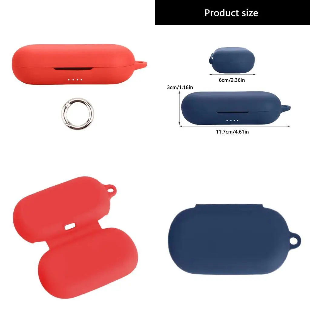 

R53C Flexible Soft Silicone Protector Case Housing For Wireless Headphone Shockproof Cover Scratch Resistant Sleeve Daily Use