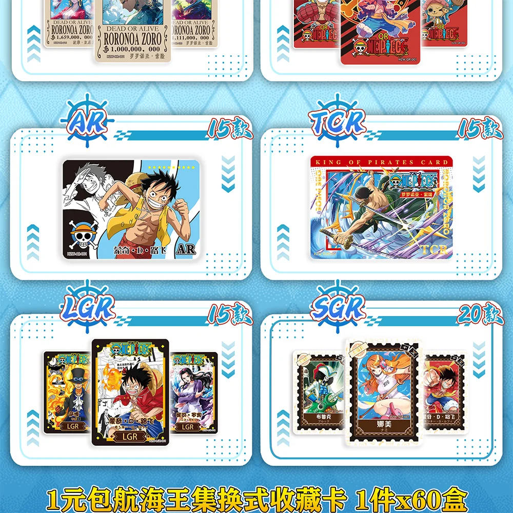 Jeu de cartes à collectionner Anime One Piece, Luffy, Zoro, Sanji Nami, TCG, Booster Box, New Card Collecting