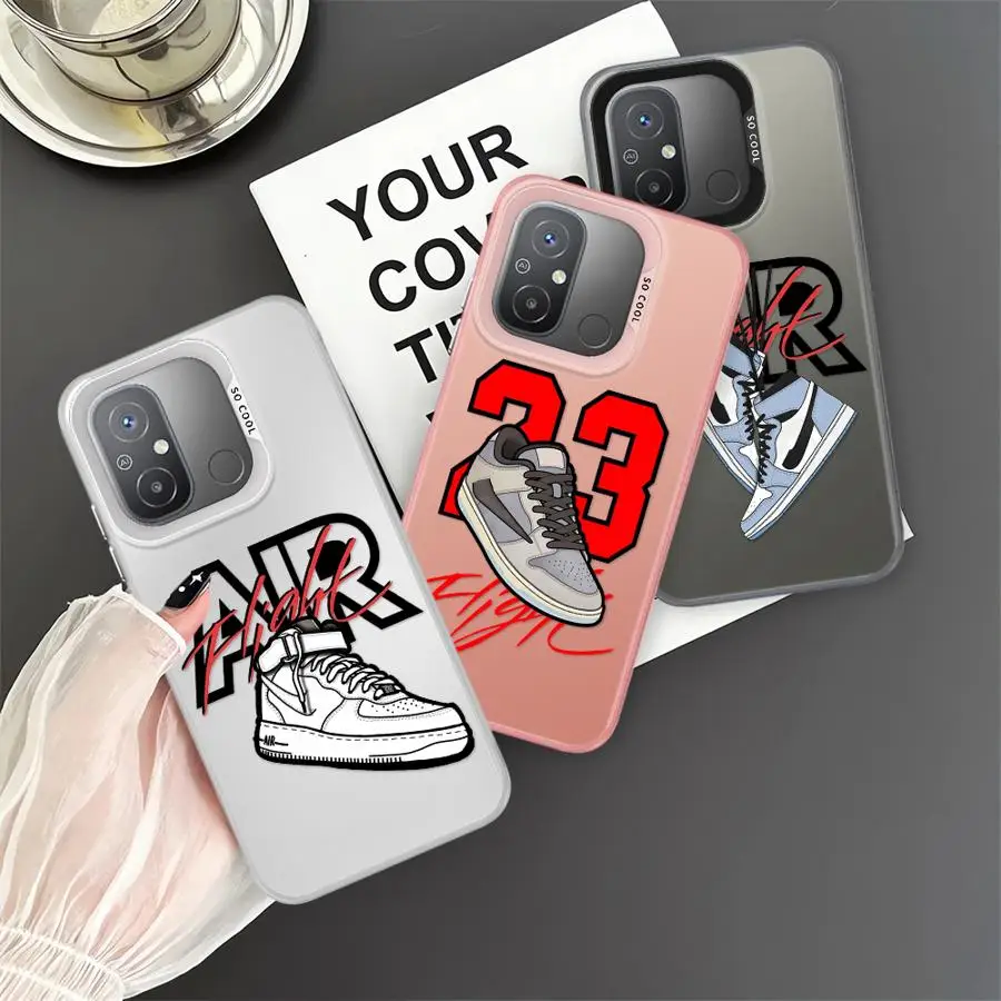 

AIR Sneakers Sports Shoes Phone Case for Xiaomi Redmi 12 13C 5G A1 A2 Plus A3 A3X Poco X3 Pro C50 C51 C61 Cover