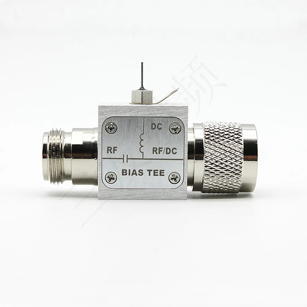 Bias Tee  0.01-3GHz   2A High Current 50V RF DC Block 75ohms with N-Type Female to Male Connector