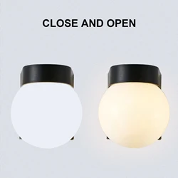 Europe Outdoor IP65 Waterproof Wall Lamp Garden Lights Retro Creative Acrylic Shade Lighting for Balcony Garden Gazebo Door